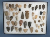 Large Lot of Central States/Midwestern Arrowheads, Some Broken, Many Whole, Longest is 3