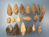 Nice Lot of Fine Arrowheads, Found in TN/KY Region, Nice Examples, Longest is 3 5/16