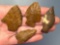 4 Fine Jasper Points, Prient, Perk, Lehigh Broadpoint, Found in Pennsylvania, Longest is 1 7/8