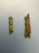 x2 Rare Spiral Brass Beads, Susquehannock, Found Oscar Leibhart Site, York Co PA 1665-1682, by Donal
