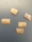 5 Wampum Beads, x1 Purple, Susquehannock, Found Oscar Leibhart Site, Feature 36, York Co PA 1665-168