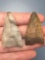 Pair of Interesting Points, Possible Late Paleo/Early Archaic However Difficult to be Certain, Found