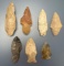 Lot of 7 Various Points, Longest is 3 1/16