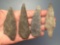 Nice Lot of Points, x4, Found in Jim Thorpe Area in Pennsylvania, Longest is 3