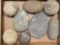 Lot of Grinding Stones, Manos, Found in Moorestown, New Jersey, Longest is 7 1/4