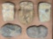 Lot of 5 Grooved Stone Axes, Found in Moorestown, New Jersey, Longest is 6