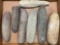 Lot of 7 Pestles/Tools, Found in Burlington Co., New Jersey, Longest is 9 1/8