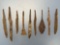 Lot of 9 Roman/Medieval Iron Spears/Tools, Longest is 5 3/8
