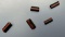 5 Black w/Red Striped Beads, Susquehannock, Found Oscar Leibhart Site, York Co PA 1665-1682, by Dona