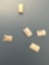 5 Shell Wampum Beads, x3 Purple Hues, Susquehannock, Found Oscar Leibhart Site, York Co PA 1665-1682