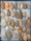 Lot of 34 Various Arrowheads, Found in North Carolina, Longest is 2 1/8