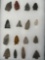16 Nice Points, Jasper, Chalcedony, Chert, Quartzite, Found in Berks Co., PA, Ex: Kauffman Collectio
