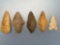 5 Various Points, Central States, Longest is 2 1/8