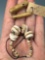 Nice Strand of Shell and Bone Beads, Mississippian, Found in Fleming Co., Kentucky, Ex: Burley Colle