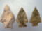 x3 Transitional Points, Susquehanna Broads, Found in York Co., PA, Longest is 2 1/4