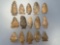 NICE Selection of 15 Various Points, Mainly Onondaga Chert, Longest is 2 1/2