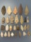 28 Various Points, Longest is Broken and Reglued (3 1/8