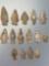 15 Various Points, Mainly Lamoka Styles, Longest is 2