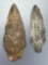 Pair of Stem Points, Found in New York, Longest is 3 1/2