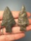 Nice Pair of Points, x1 May be an Ashtabula, Found in New York, Longest is 2 1/8