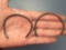 Pair of Brass Iroquoian Bracelets, Largest is 2 1/2