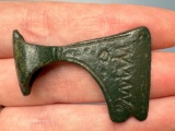RARE Miniature Viking Axe, Engraving Noted w/Design, Measures 1 5/8