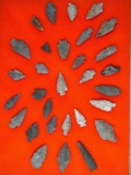 30 Arrowheads, Points Found in Jim Thorpe Area in Pennsylvania, Longest is 2 1/2