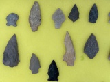 29 Points, Various Styles and Materials, Found in Jim Thorpe Area in Pennsylvania, Longest is 3