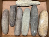 Lot of 7 Pestles/Tools, Found in Burlington Co., New Jersey, Longest is 9 1/8