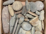 Lot of Pestles, Hammerstones And More, Found in Burlington Co., New Jersey, Longest is 9 1/2