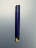 Nice Cobalt Blue Straw Bead, Muli-Layered, Susquehannock, Found Oscar Leibhart Site, Feature 86, Yor