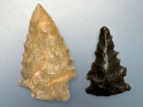 Pair of Serrated Points, Longest is 1 7/8