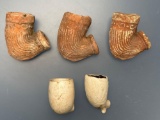 1800's Tavern and Kaolin Pipes, Collected by M. Bickecki in Newton, Bucks Co., PA