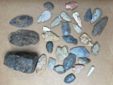 Lot of 30 Central States Points, Blades, Largest is 3 7/8