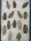 Lot of 14 Various Points, Found in Berks Co., PA, Ex: Kauffman Collection, Longest is 2 5/16