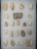 Lot of 23 Quartz Points, Found in Berks Co., PA, Ex: Kauffman Collection, Longest is 1 15/16