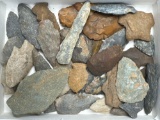 Lot of 36 Various Points, Found in Pennsylvania, Ex: Kauffman Collection, Longest is 3