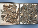 2 Flats Full Of Various Artifacts, Trade Pieces, Found on the Factory Hollow Site, 1590-1615 in W. B
