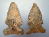 Pair of Impressive Onondaga Chert Side Notch Points, Longest is 2