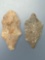 Pair of Effigy Points, Found Myerstown, Lebanon Co., PA Ex: Cic