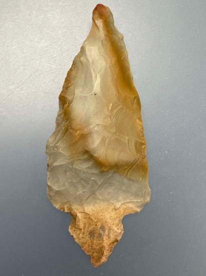 2 5/8" Flint Turkey Tail Point, Found in Central States, Well-Made Example