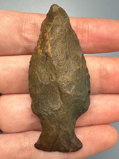 2 3/8" Heavily Patinated Jasper Fishtail Point, Found in Pennsylvania