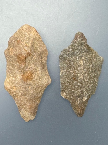 Pair of Effigy Points, Found Myerstown, Lebanon Co., PA Ex: Cic