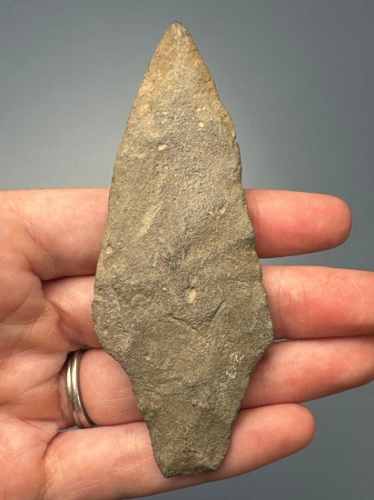 NICE 3 13/16" Argillite Archaic Island Spear, Found in Pennsylvania, Great Condition and Nice form!