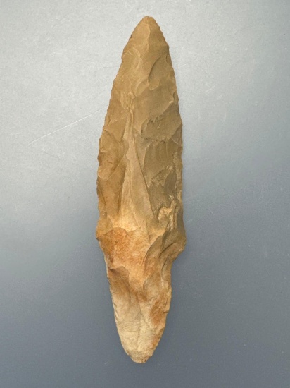 3 5/8" Adena "Beaver Tail" Point, Flint, Well-Made, Central States