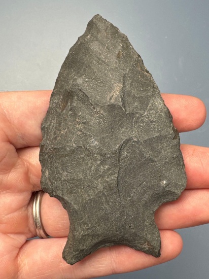3 3/8" Eared Chert Point, Large Base, Found in NY/PA Region