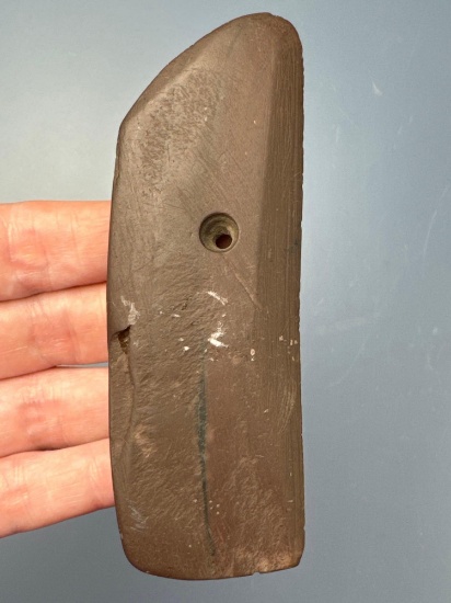 Unique 4 3/8" Suspension Knife, Ground Red Slate, Found in Washington Co, PA