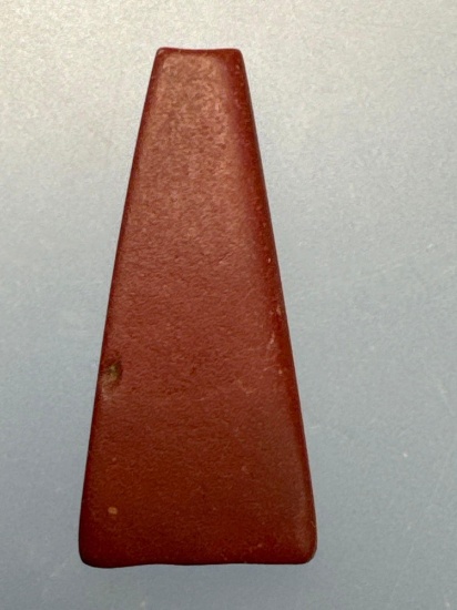 7/8" Catlinite Bead, Found on Ames Site, Allegheny Co., NY, Ex: Amspacher