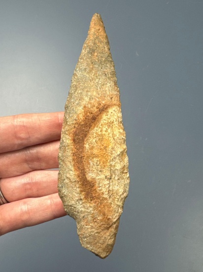 XL 5 1/2" Poplar Island Spear, Found on Millmont Catherman Site, Union Co., PA, Ex: Straub, Amspac