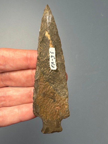 SUPERB 3 13/16" Lackawaxen Spear, Pictured in Overstreet, Found in Pennsylvania, Ex: Amspacher